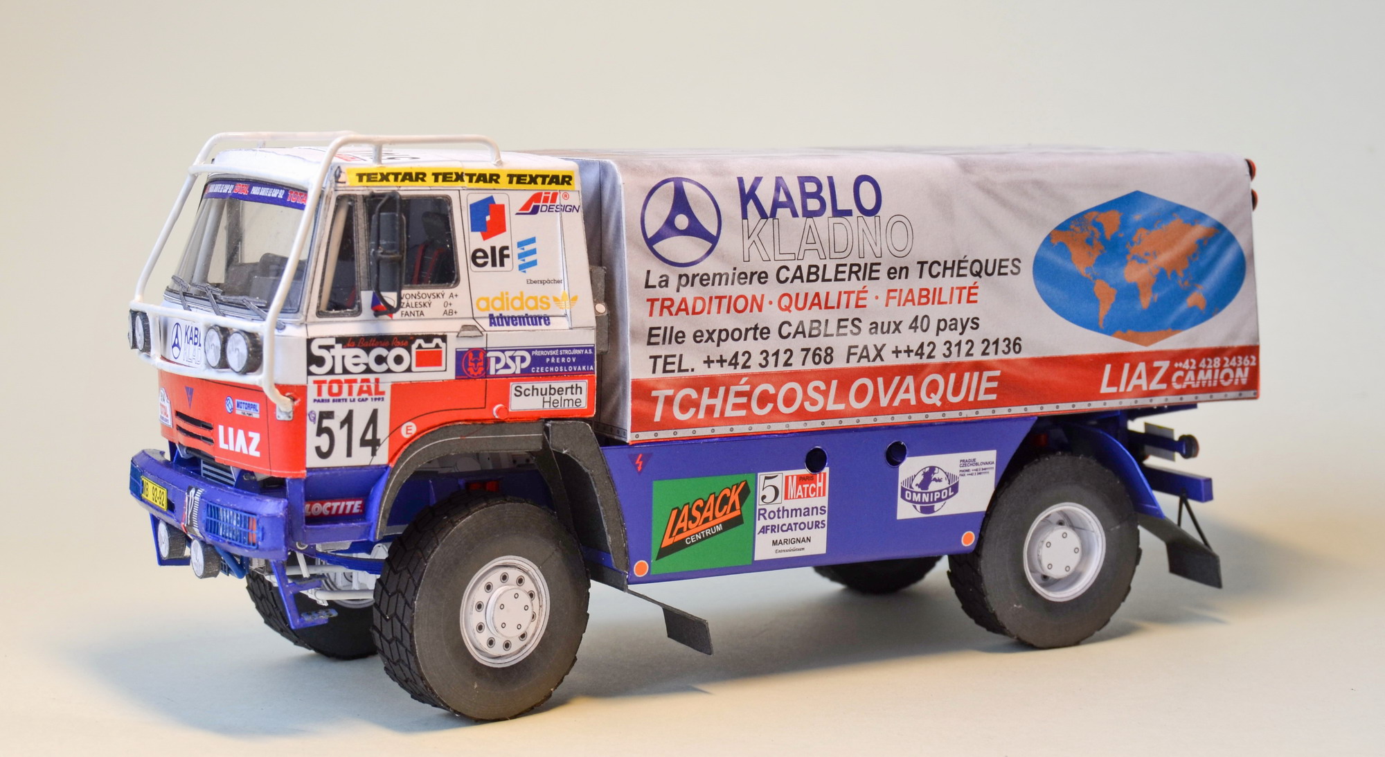 Liaz 231.154 D Paříž - Kapské Město 1992, č. 514, 1:25