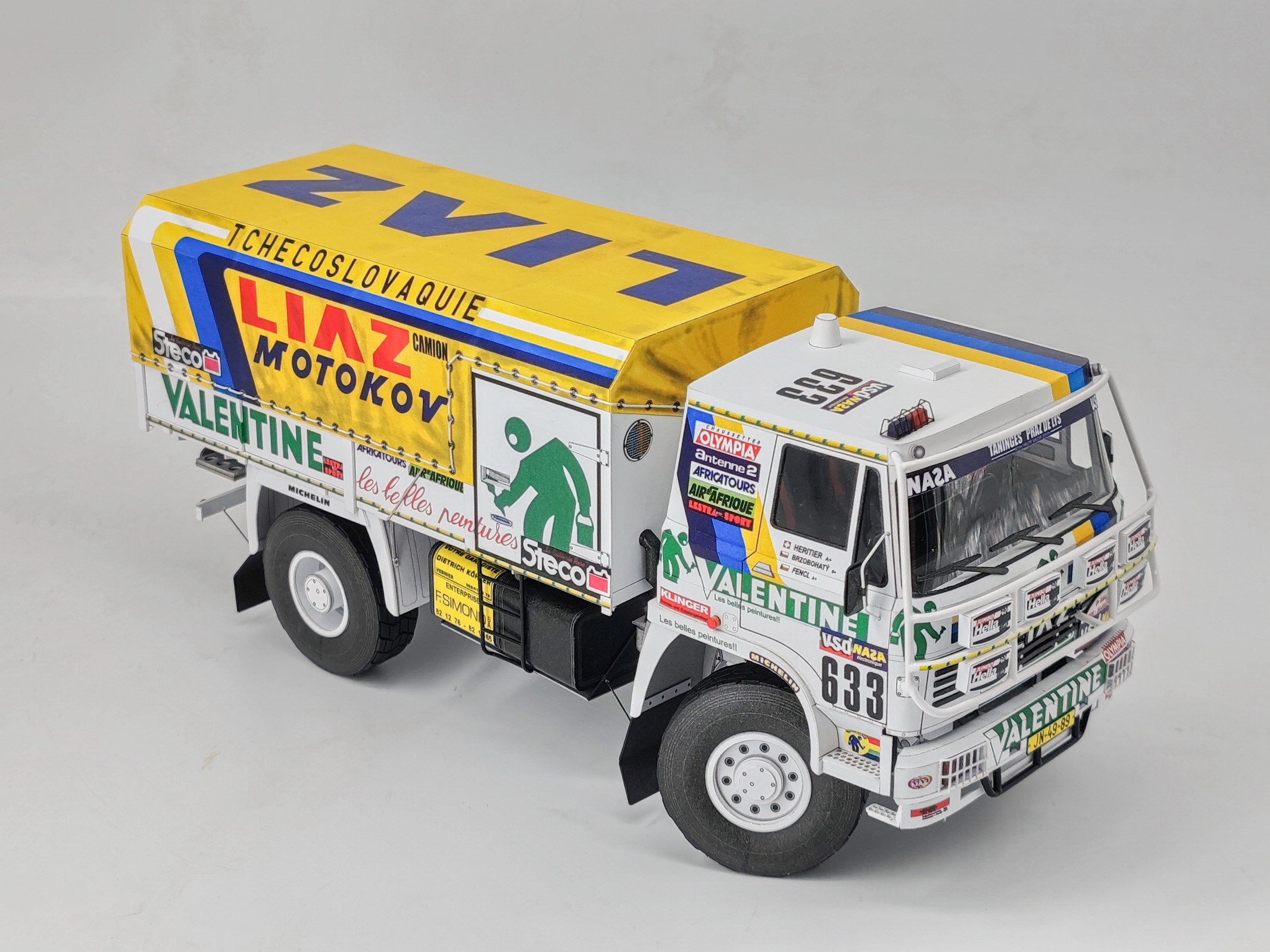 LIAZ 100.55 D, č. 633, Dakar 1986, 1:32
