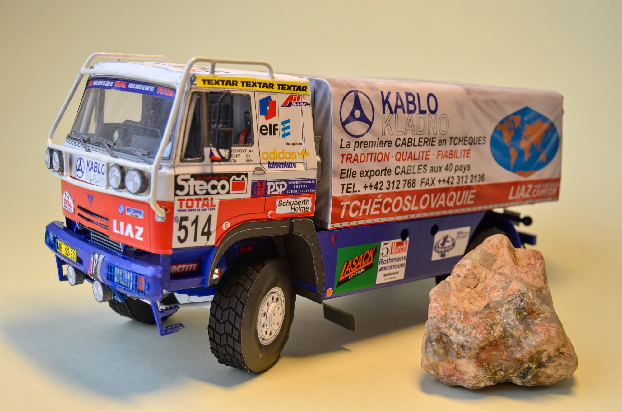 Liaz 231.154 D Paříž - Kapské Město 1992, č. 514, 1:25