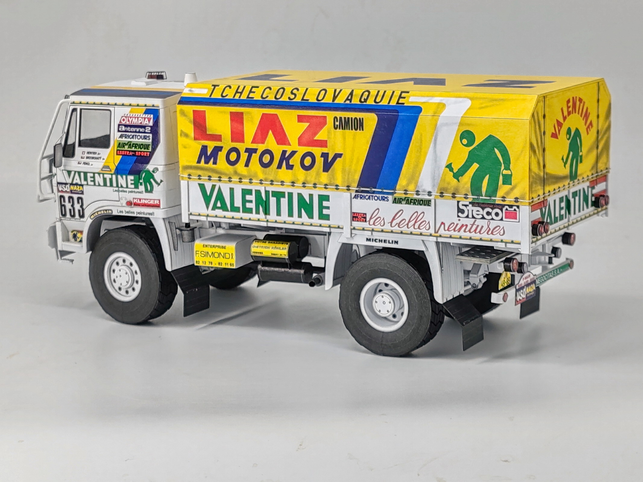 LIAZ 100.55 D, č. 633, Dakar 1986, 1:32