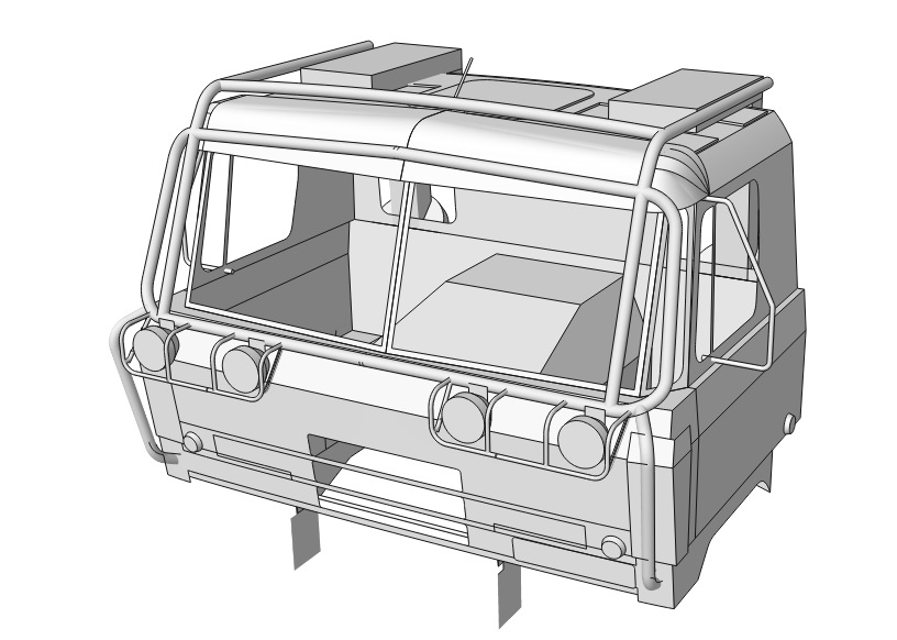3D Pack "4x4 valník", 1:25