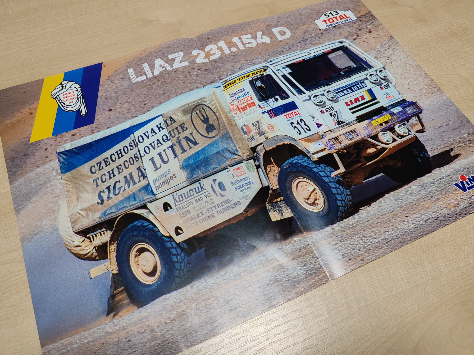 Liaz 231.154 D Paříž - Kapské Město 1992, č. 514, 1:25