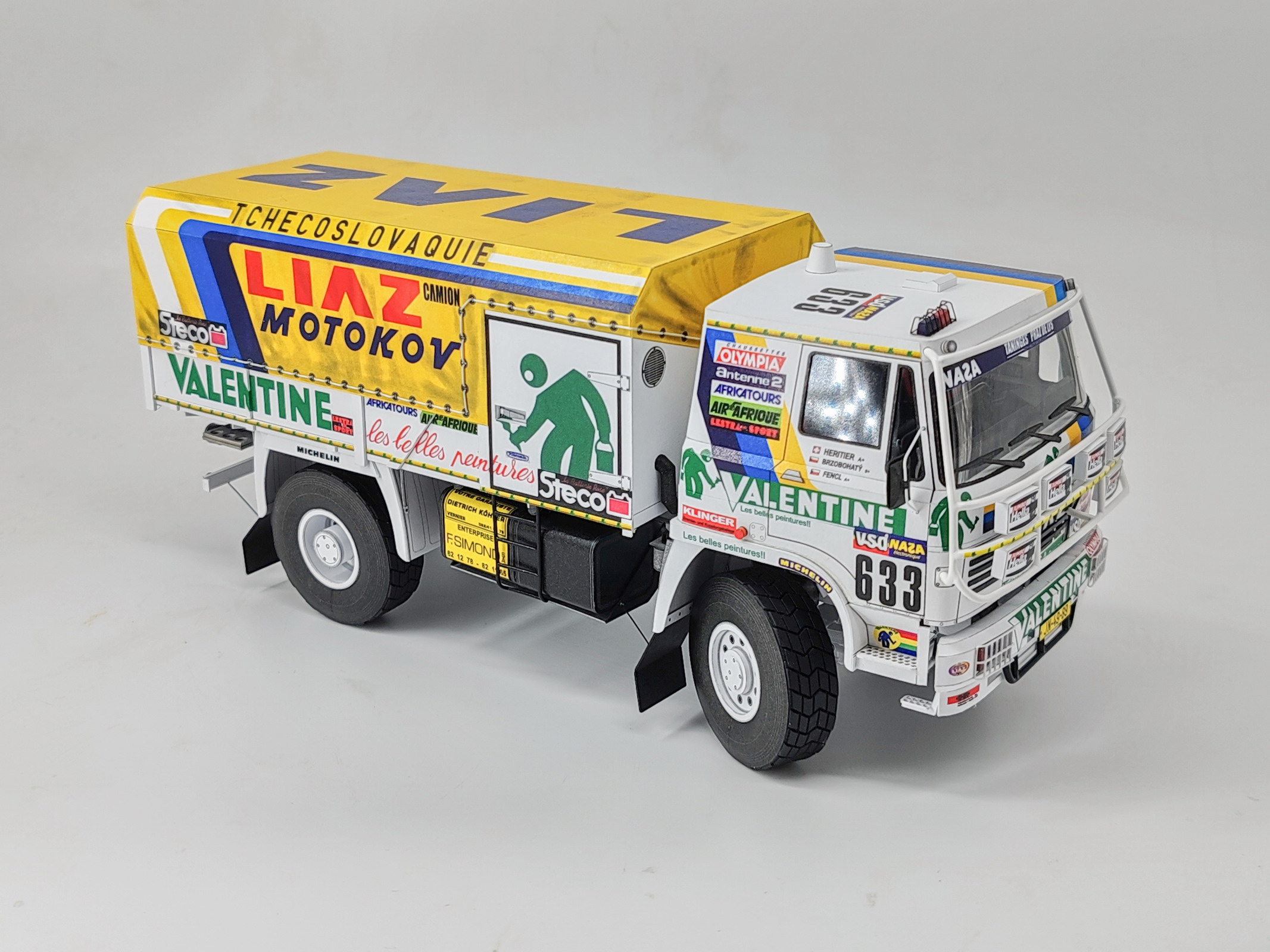 LIAZ 100.55 D, č. 633, Dakar 1986, 1:25